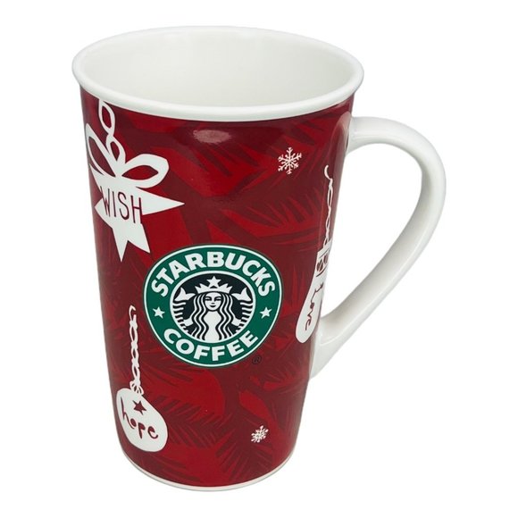 Starbucks Holiday 2009 Wish, Hope, Love, Peace, Light New Bone China Coffee Mug - Picture 1 of 9